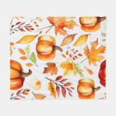 Herfst afdrukken fleece deken (Voorkant (Horizontaal))