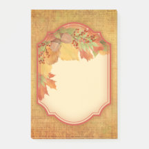 Herfst Afval Decoratief Etiket Post-it Nota's