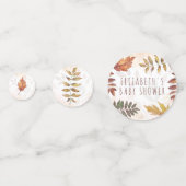 Herfst Afval Waterverf herfst Welkomstteken Confetti (Voorkanten)