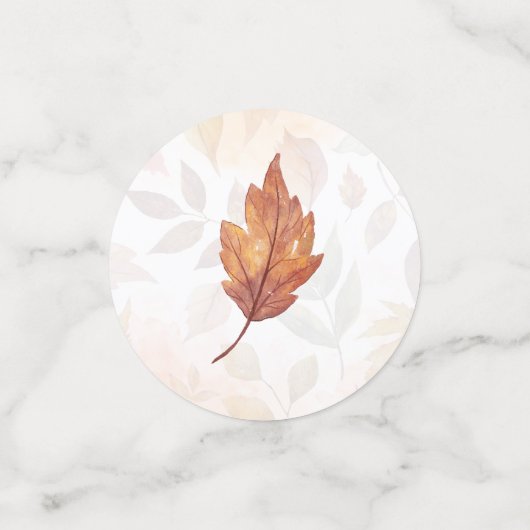 Herfst Afval Waterverf herfst Welkomstteken Confetti (Kleine voorkant)