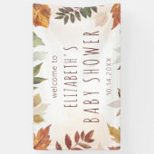 Herfst Afval Waterverf herfst Welkomstteken Spandoek (Verticaal)