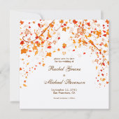 Herfst afvullen Sla de datum-trouwkaart op Save The Date (Voorkant)