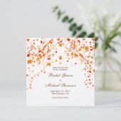 Herfst afvullen Sla de datum-trouwkaart op Save The Date (Staand voorkant)