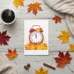 Herfst Alarm Clock Invitations Kaart