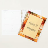 Herfst Alcohol Ink Abstract Patroon Planner (Display)