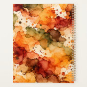 Herfst Alcohol Ink Abstract Patroon Planner (Achterkant)