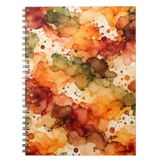 Herfst Alcohol Inkt Abstract Patroon Notitieboek