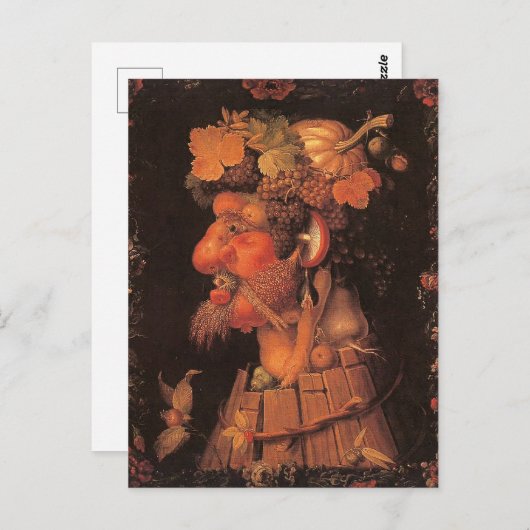 Herfst, Allegorisch Schilderen, Briefkaart (Voorkant / Achterkant)