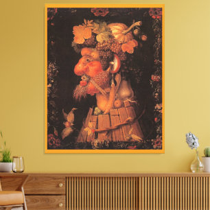 Herfst, Allegorisch Schilderen, Canvas Afdruk