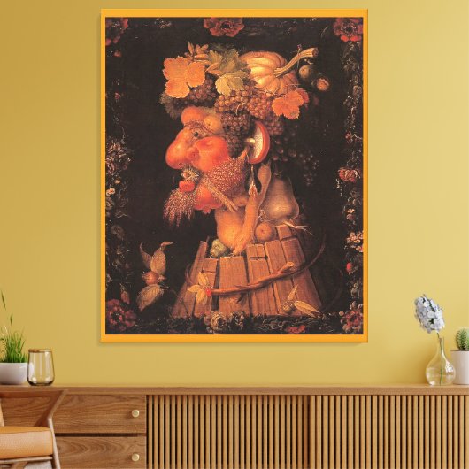 Herfst, Allegorisch Schilderen, Canvas Afdruk (Insitu (Woonkamer))