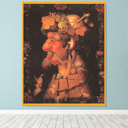 Herfst, Allegorisch Schilderen, Canvas Afdruk (Insitu (Houten vloer))