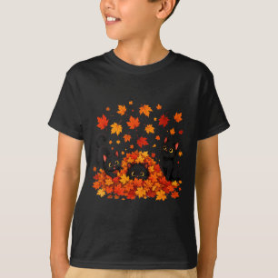Herfst Alles Kat Herfstblad Boom Herfst Sfeer T-shirt