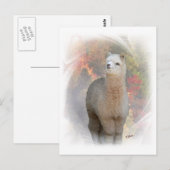 Herfst Alpaca Briefkaart (Voorkant / Achterkant)