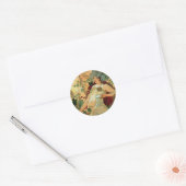 Herfst Alphonse Mucha Art Nouveau Stickers (Envelop)