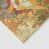 Herfst Alphonse Mucha Tissue Paper Tissuepapier (Detail)