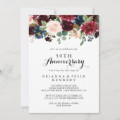 Herfst ambachtelijke kalligrafie 50ste huwelijksve kaart (Voorkant)