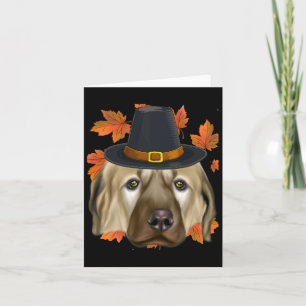 Herfst Anatolische Herder Hond Pelgrim Thanksgivin Kaart