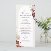 Herfst Anemone Arch Wedding Menu (Staand voorkant)