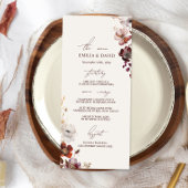 Herfst Anemoon Wedding Menu