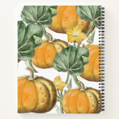 Herfst Antieke Pompoenen Bruiloft Recept Notitieboek (Achterkant)