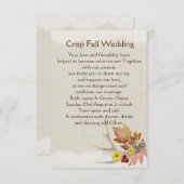 Herfst Antlers op Burlap Kaart (Voorkant / Achterkant)