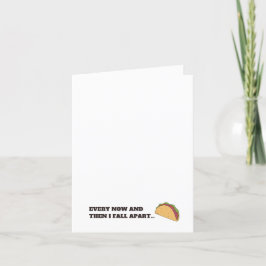 Herfst Apart tacos Dank u kaart