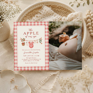 Herfst Appel Baby Waslijn Baby Shower Foto Kaart