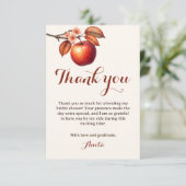 Herfst Appel Bruidsmeisjesfeest Bedankkaart (Staand voorkant)