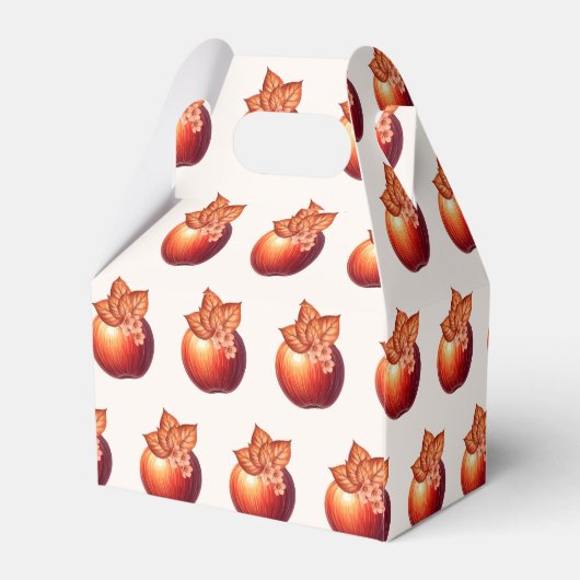 Herfst Appel Bruiloftsborrel Bedankdoosjes (Achterkant)