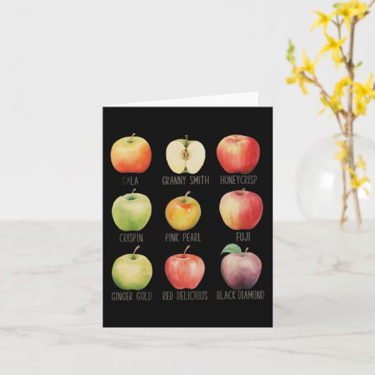 Herfst Appel plukken Apple Orchard Boho Boerderij  Kaart (Gele Bloem)