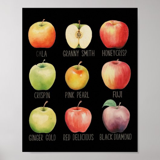 Herfst Appel plukken Apple Orchard Boho Boerderij  Poster (Voorkant)