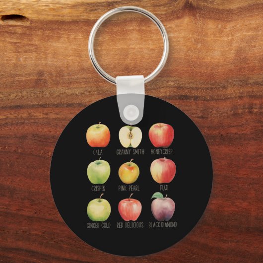 Herfst Appel plukken Apple Orchard Boho Boerderij  Sleutelhanger (Voorkant)