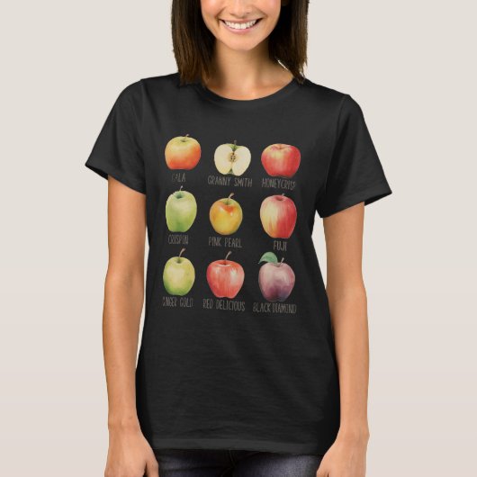 Herfst Appel plukken Apple Orchard Boho Boerderij T-shirt (Voorkant)
