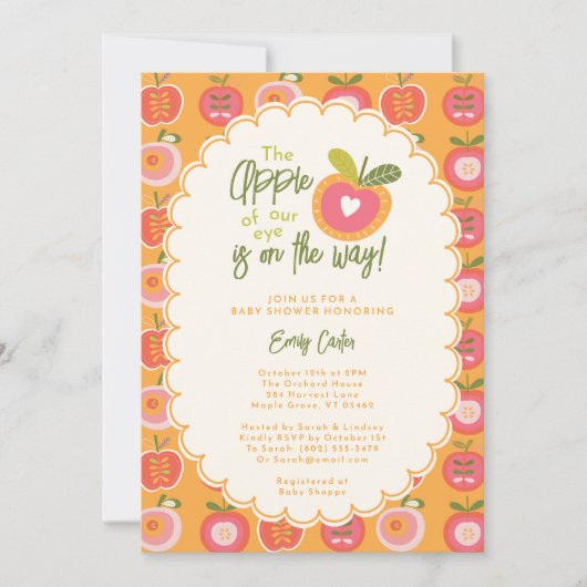 Herfst Appel van Ons Oog Whimsisch Geslacht Neutra Kaart (Voorkant)