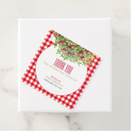 Herfst appel van onze eerste verjaardag bedankjes labels