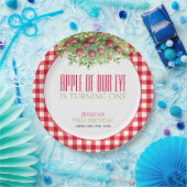 Herfst appel van onze eerste verjaardag papieren bordje (Feest)