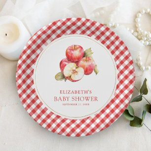 Herfst Appel Van Onze Ogen Baby Shower Papieren Bordje