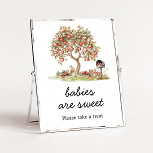 Herfst Appel van onze ogen Baby's zijn zoete bord Poster