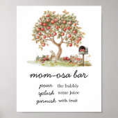 Herfst Appel van onze ogen Moeder Osa Bar Bord Poster (Voorkant)