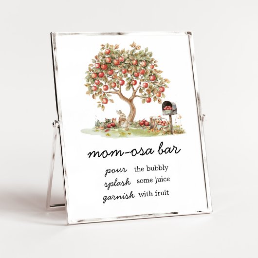 Herfst Appel van onze ogen Moeder Osa Bar Bord Poster
