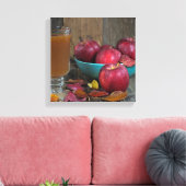 Herfst appelcider en appels canvas afdruk (Insitu (Woonkamer))