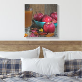 Herfst appelcider en appels canvas afdruk (Insitu (Slaapkamer))