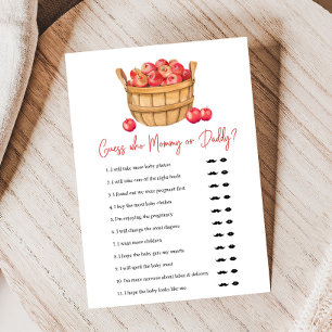 Herfst Appelmand Baby Shower Raad Wie Spel