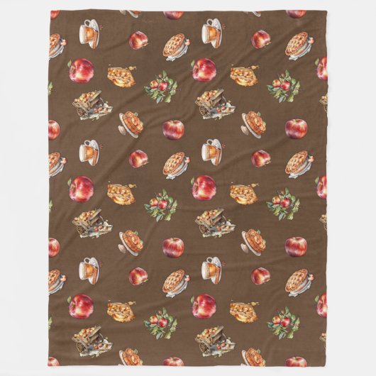 Herfst appeloogst gooien fleece deken (Voorkant)