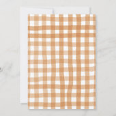 Herfst Appelpompoen lokaal geteeld Baby shower Kaart (Achterkant)