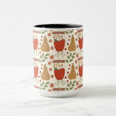 Herfst appels en peren rustiek mok (Midden)