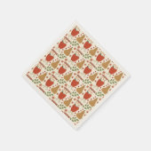 Herfst Appels en peren Rustieke Papieren servetten (Hoek)