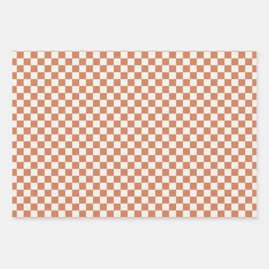 Herfst Appels met Cheques en Stripes Inpakpapier Vel (Voorkant 2)