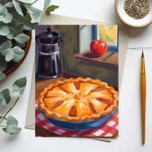 Herfst Appeltaart Aquarel