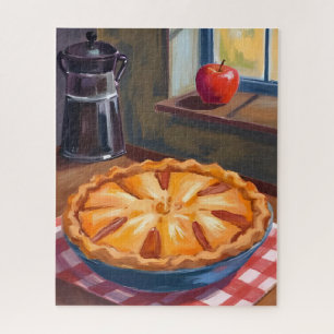 Herfst Appeltaart Aquarel Legpuzzel
